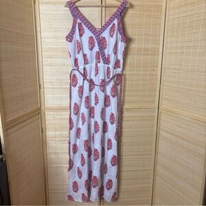 Vineyard Vines White and Red Floral Dress Size 16